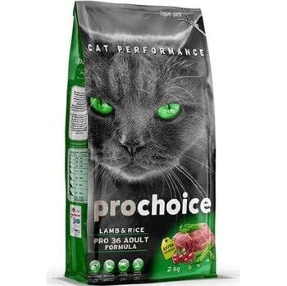ProChoice Pro 36 Kuzu Etli Yetişkin Kedi Maması 2 Kg