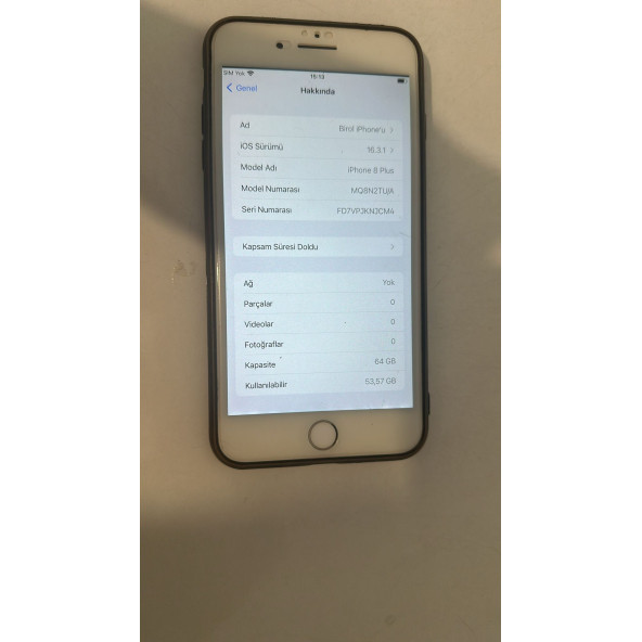 İkinci El Apple iPhone 8 Plus 64 GB mq8n2tu/a (6 Ay Garantili)