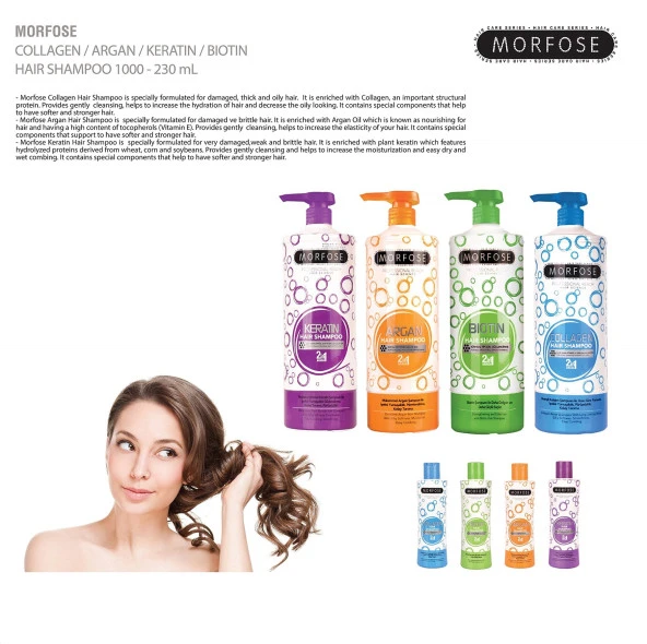 MORFOSE Şampuan 1000Ml (Turuncu) 1 Paket (1 x 1 Adet) - Resim 4