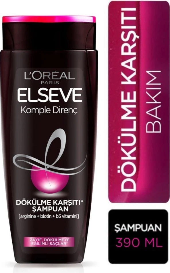 Loreal Paris L'oréal Paris Elseve Komple Direnç Dökülme Karşıtı Şampuan 390 ml