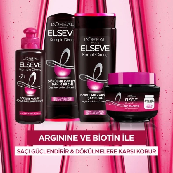 Loreal Paris L'oréal Paris Elseve Komple Direnç Dökülme Karşıtı Şampuan 390 ml - 4