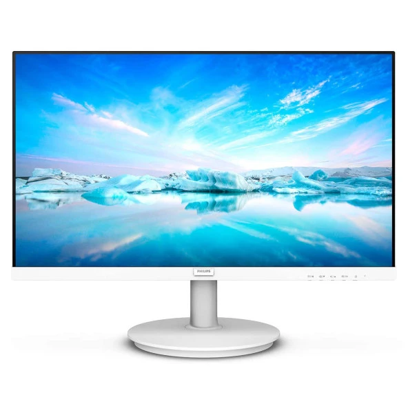 PHILIPS 271V8AW VLine 27" LED IPS 4ms 75Hz 1920x1080 FullHD VGA HDMI Multimedya (VESA) Beyaz Monitör - 2