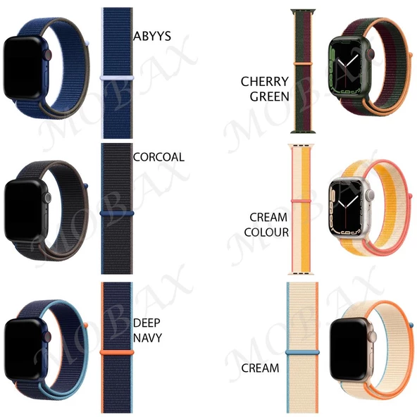 Apple Watch 44/45/46/49mm Kordon Hasır Band 2/3/4/5/6/se/7/8/9/10/11/ultra - 9
