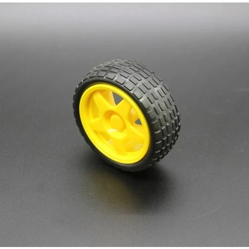 Arduino Robot Tekerlek ve DC Motor Seti - Redüktörlü Motor 250 rp - Resim 3