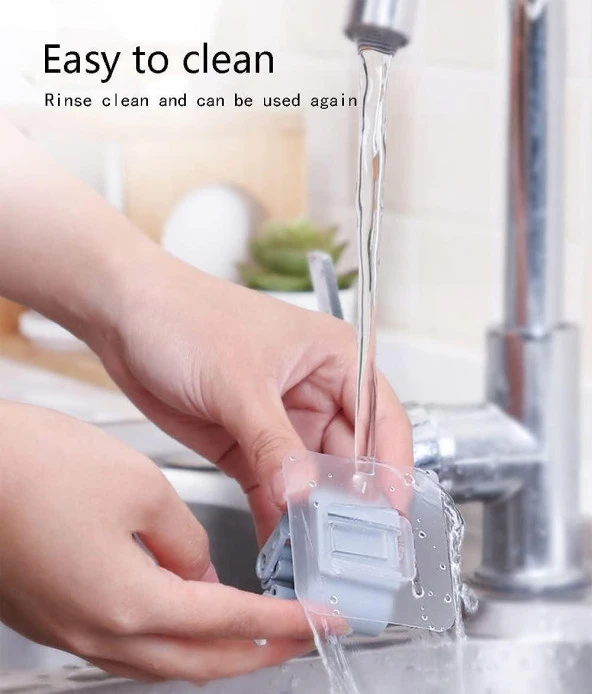 3B Trend 4 Adet Süpürge Mop Tutucu Duvar Kendinden Yapışkanlı - 4