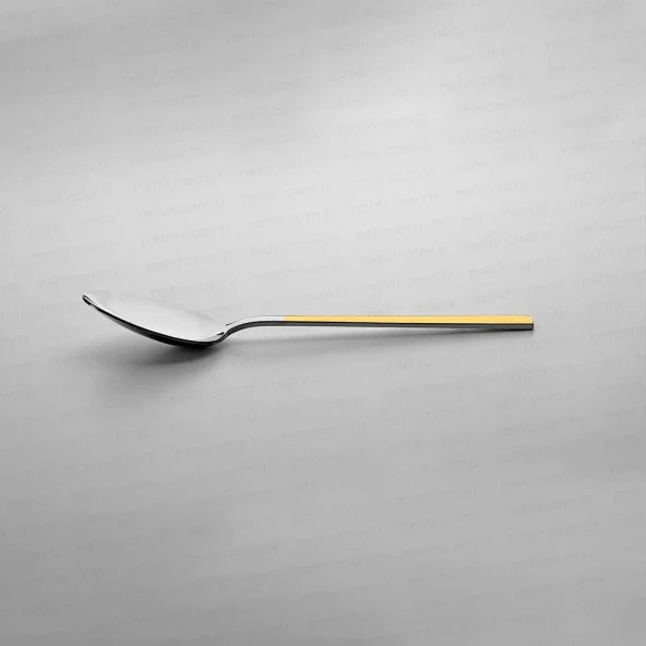 Nehir dalyan altın 60 parça çatal kaşık takımı seti 18/10 paslanmaz çelik 12 kişilik - Resim 3