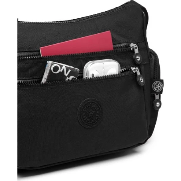 Smart Bags Krinkıl Kumaş Kadın Çapraz Çanta Lacivert 1115 - 4