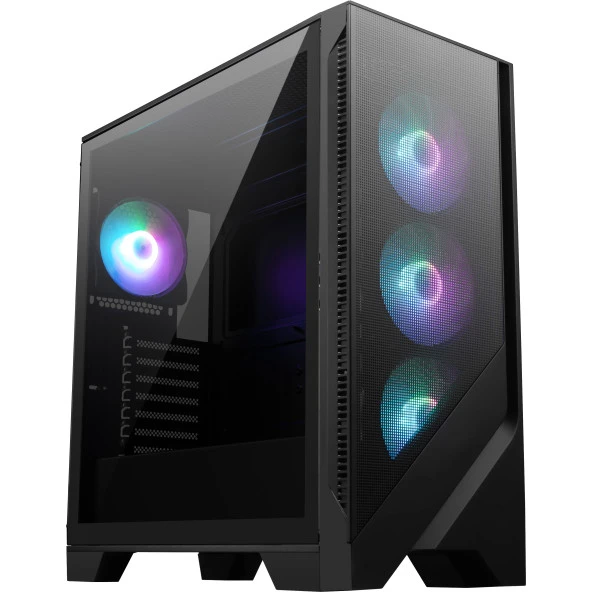 MSI MAG FORGE 320R AIRFLOW Temperli Cam 4x120mm ARGB Fan ATX Gaming Bilgisayar Kasasi
