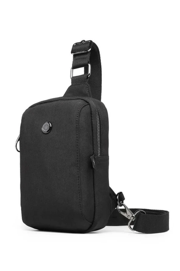 SMARTBAGS NANO METALİK KUMAŞ KADIN BODYBAG 2022-3105 M METALİK SİYAH - 3