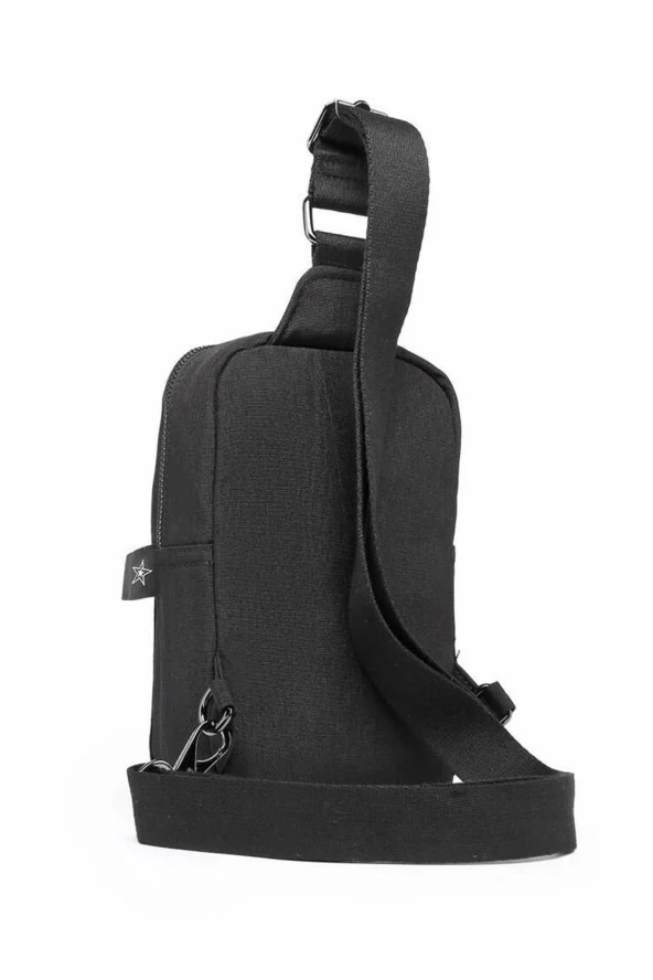 SMARTBAGS NANO METALİK KUMAŞ KADIN BODYBAG 2022-3105 M METALİK SİYAH - 4