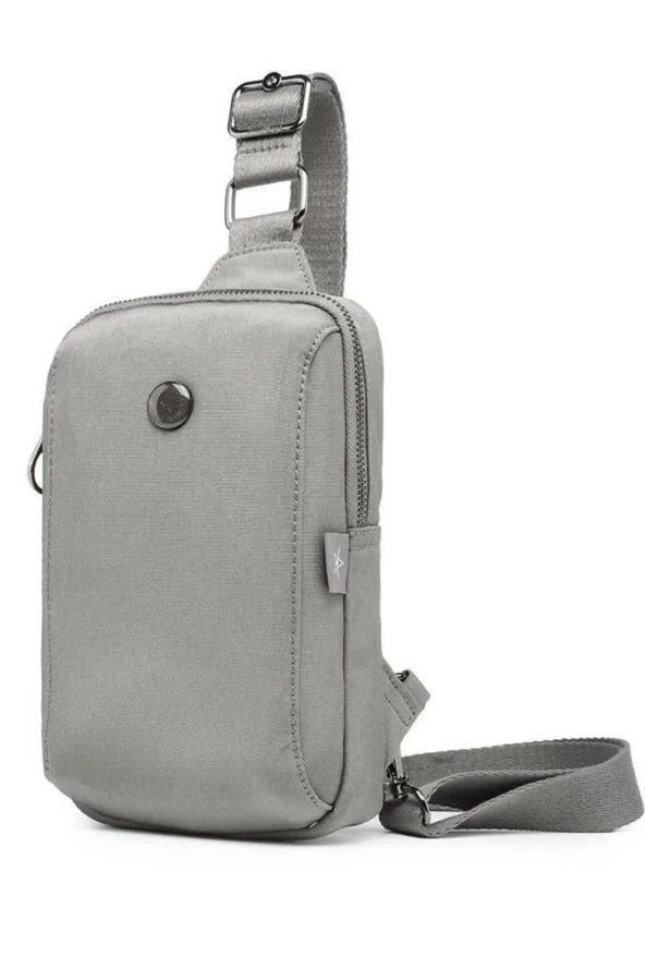 SMARTBAGS NANO METALİK KUMAŞ KADIN BODYBAG 2022-3105 M METALİK GRİ - 2