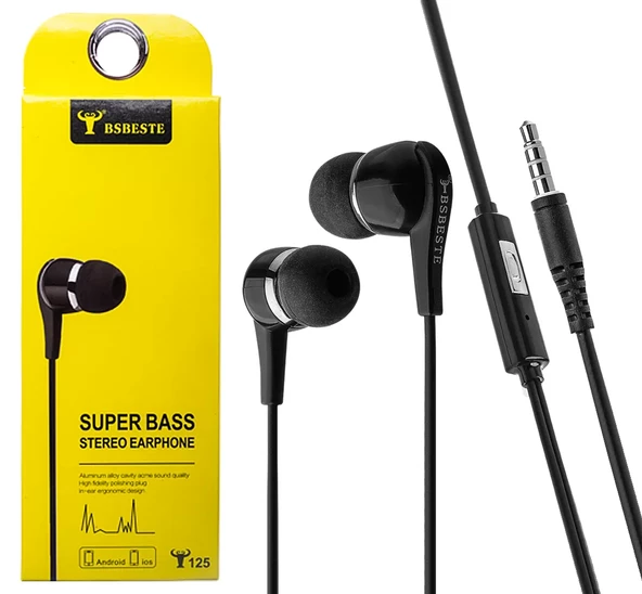 Bsb-125i Universal Stereo Kulaklık Mikrofonlu 3.5 Jack