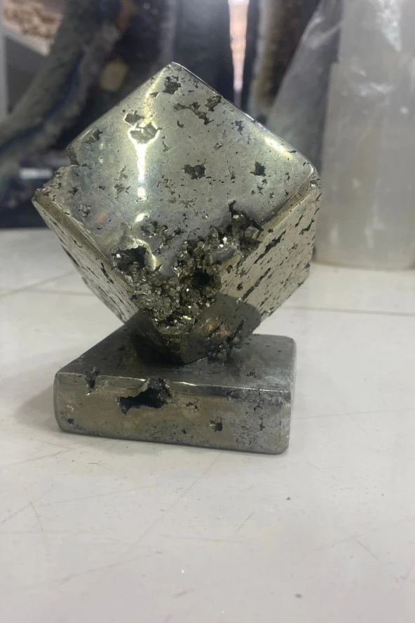 Doğaltaş Pirit Para Taşı Doğal Taş Küp Pirit - 3