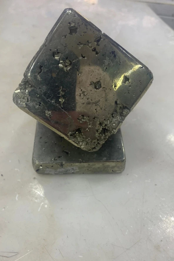 Doğaltaş Pirit Para Taşı Doğal Taş Küp Pirit - 5