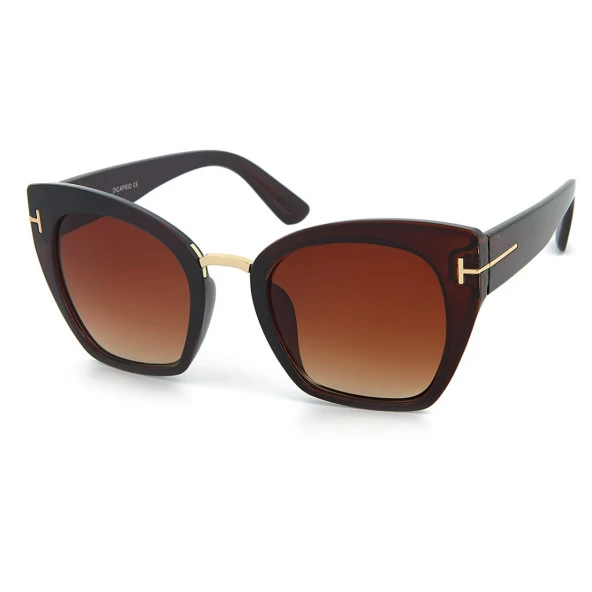 Di Caprio DC2167BRWN Kahverengi Bold Cat Eye Kadın Güneş Gözlüğü