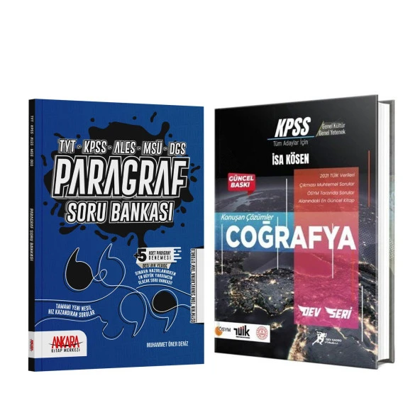 Dev Kadro KPSS Coğrafya ve AKM Paragraf Soru Bankası Seti 2 Kitap