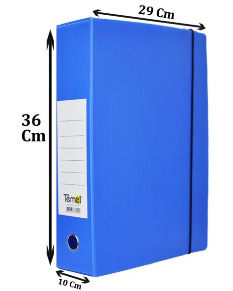 Arşiv ve Proje Kutusu 29x36x10cm Mavi 5 Adet - 3