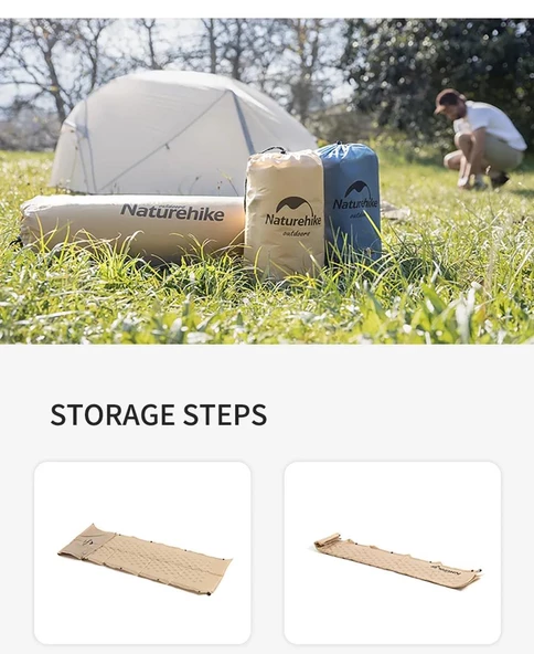 Naturehike Ultralight Çift Kişilik Şişme Kamp Matı | 185*130*2.5 cm | - 4