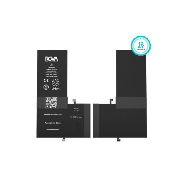 Rova İphone 11 Pro Max Batarya Pil Güçlendirilmiş 4410mAh 1 Yıl Garantili
