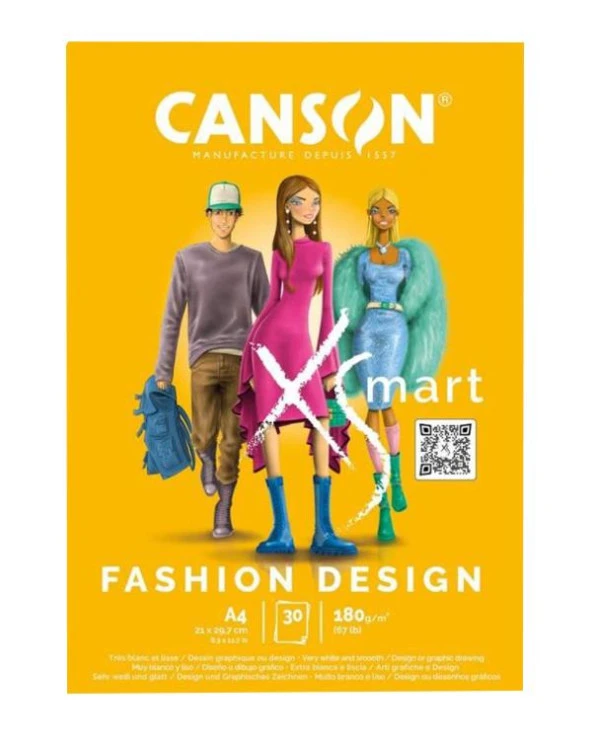 Canson XSmart Fashion Design A4 30 Sayfa