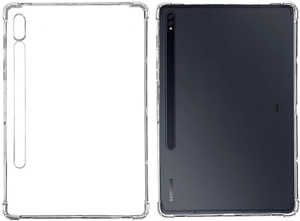 Samsung Galaxy Tab S7 11inç T870 T875 T877 Kılıf Darbelere Dayanıklı Şeffaf Kapak - 5
