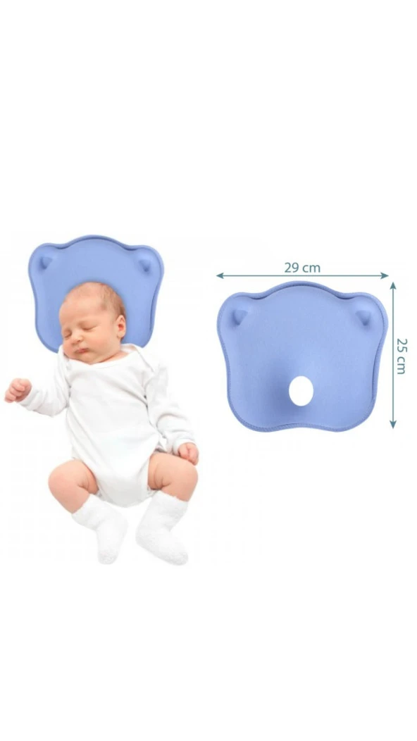 Sevi Bebe 155.1 Bebek Kafa Şekillendirici Yastık Mavi
