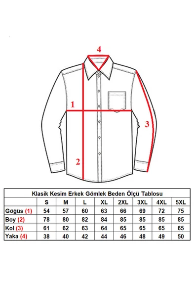 Mavi Rahat Kesim Cepli Uzun Kol Regular Fit Erkek Gömlek  - 150-5 - 4