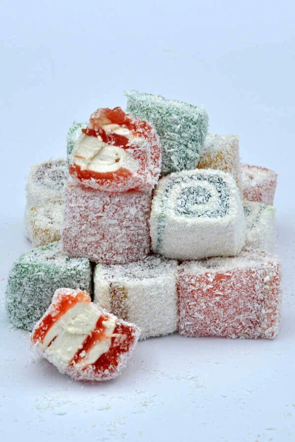 Kardeşler Meyve Aromalı Sarma Hediyelik Lokum 700 G x 3 Adet - Resim 2