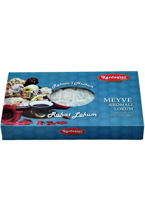 Kardeşler Meyve Aromalı Sarma Hediyelik Lokum 700 G x 3 Adet - Resim 3