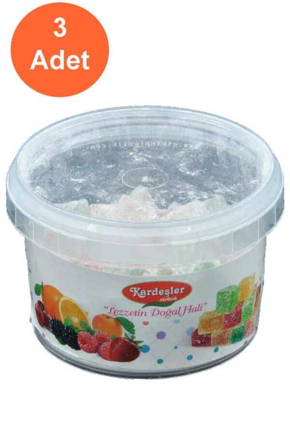 Kardeşler Meyveli Kuş Lokumu 150 G x 3 Adet