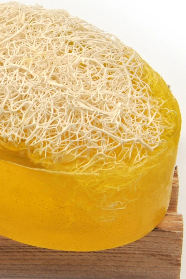 Kabak Lifli El Yapımı Doğal Bıttım Sabunu 120 G x 3 Adet - Resim 3