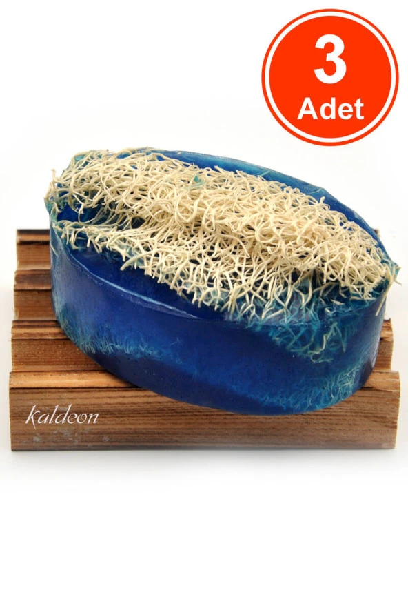 Kabak Lifli El Yapımı Doğal Argan Yağı Sabunu 120 G x 3 Adet ürün görseli