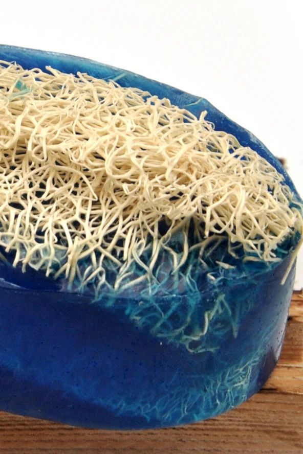 Kabak Lifli El Yapımı Doğal Argan Yağı Sabunu 120 G x 3 Adet - Resim 3