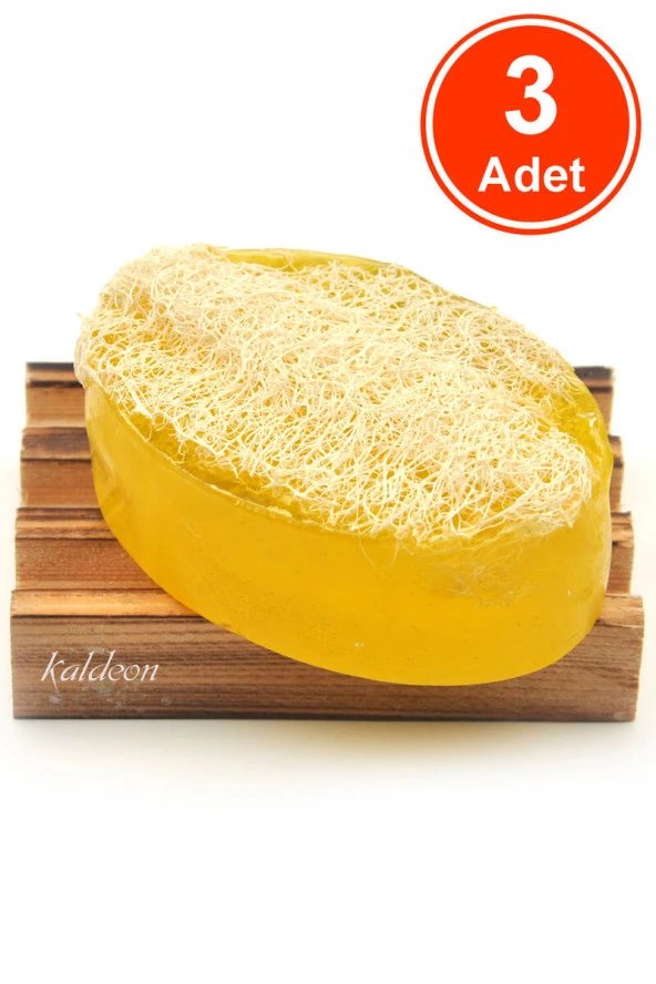 Kabak Lifli El Yapımı Doğal Limon Çiçeği Sabunu 120 G x 3 Adet ürün görseli
