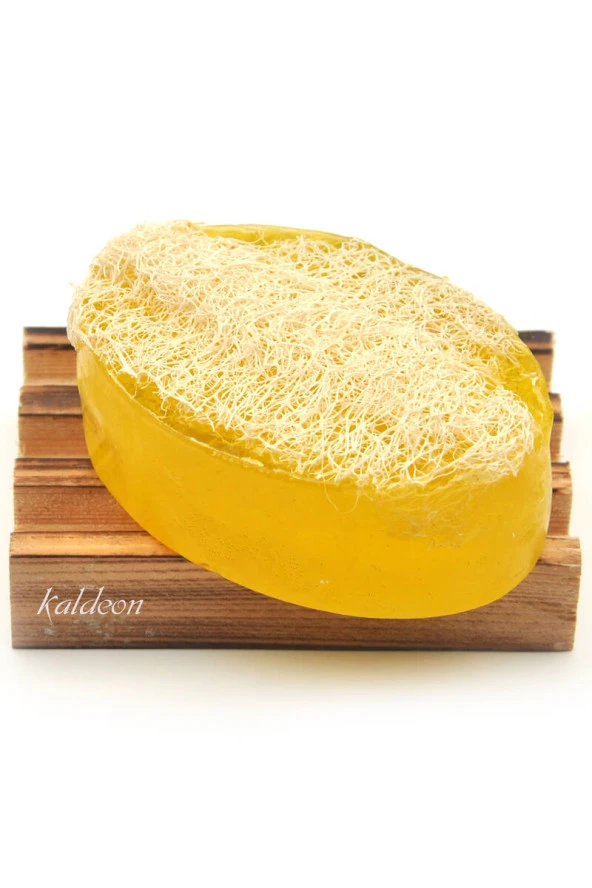 Kabak Lifli El Yapımı Doğal Limon Çiçeği Sabunu 120 G x 3 Adet - Resim 2