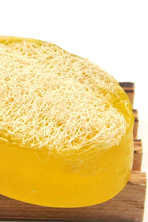 Kabak Lifli El Yapımı Doğal Limon Çiçeği Sabunu 120 G x 3 Adet - Resim 3
