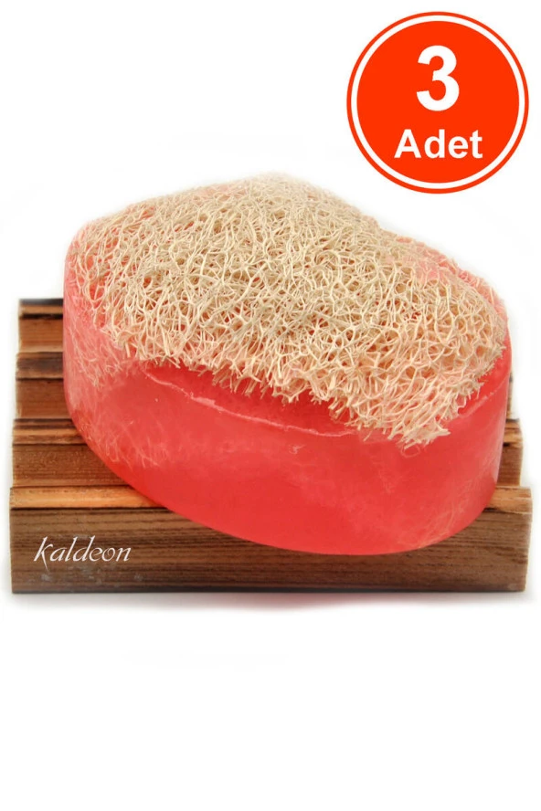 Kabak Lifli El Yapımı Doğal Frambuaz Sabunu 120 G x 3 Adet ürün görseli