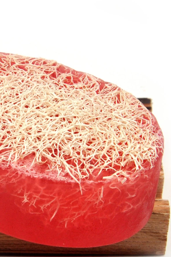 Kabak Lifli El Yapımı Doğal Kantaron Yağı Sabunu 120 G - Resim 2