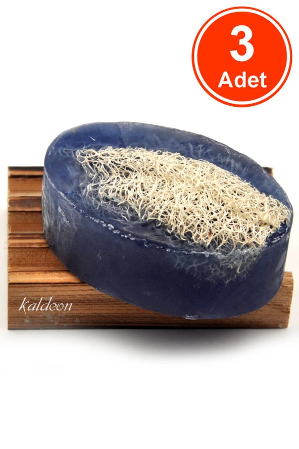 Kabak Lifli El Yapımı Doğal Aktif Karbon Sabunu 120 G x 3 Adet ürün görseli