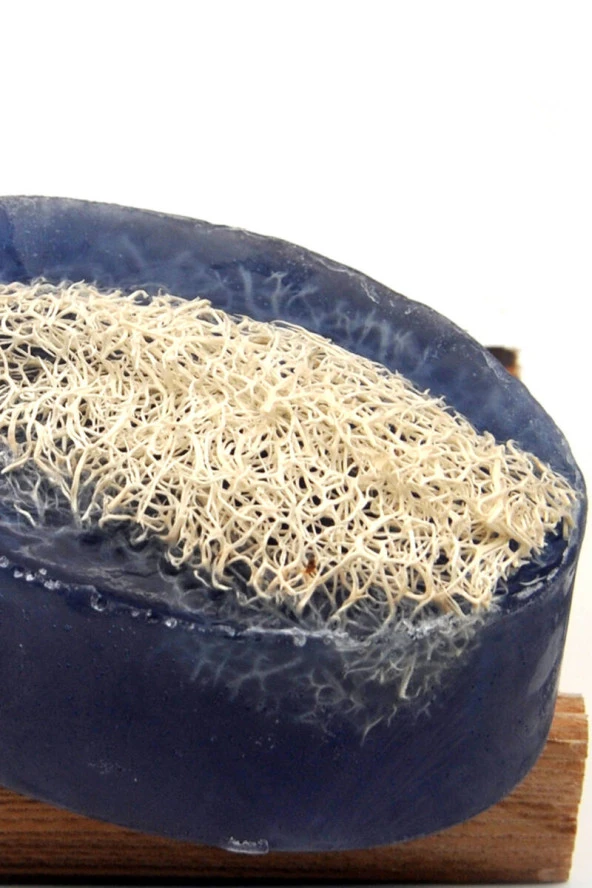 Kabak Lifli El Yapımı Doğal Aktif Karbon Sabunu 120 G x 3 Adet - Resim 3