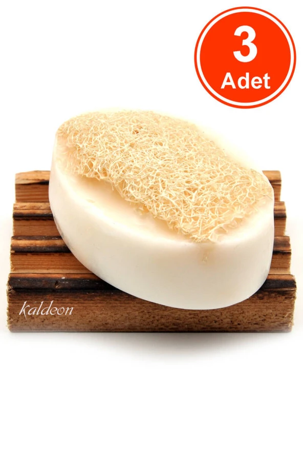 Kabak Lifli El Yapımı Doğal Saf Zeytinyağlı Türk Hamamı Sabunu 120 G x 3 Adet ürün görseli