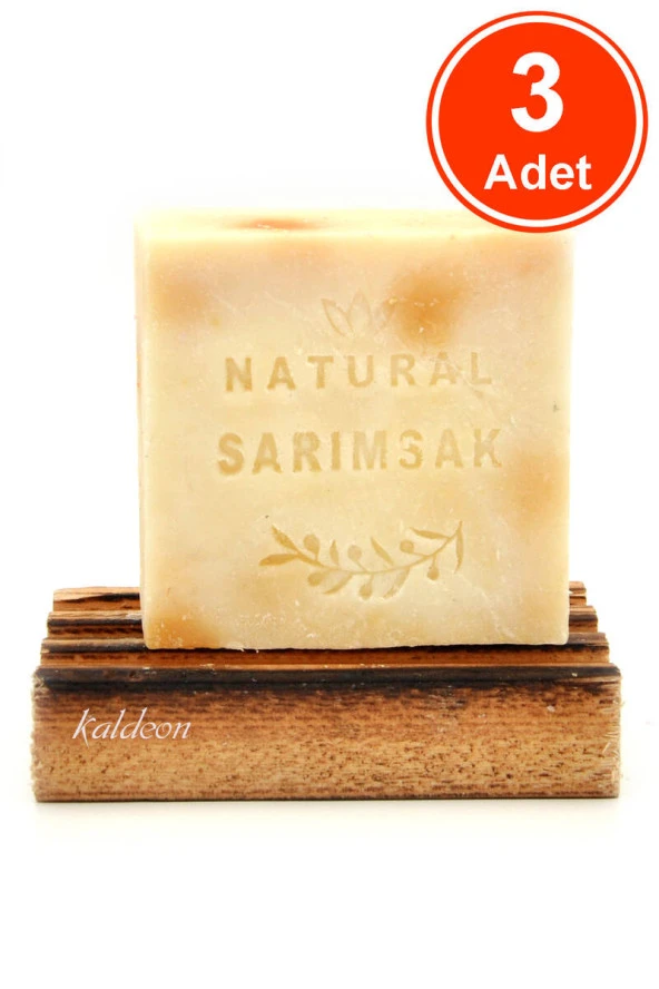 Sarımsak Yağı Sabunu El Yapımı Doğal 120 G x 3 Adet ürün görseli