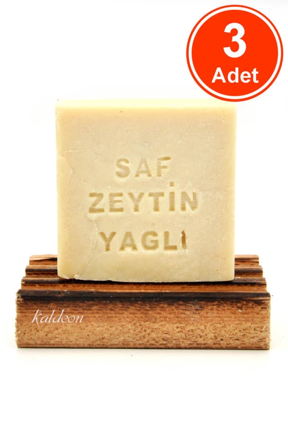 Saf Zeytinyağlı Türk Hamamı Sabunu El Yapımı Doğal 120 G x 3 Adet