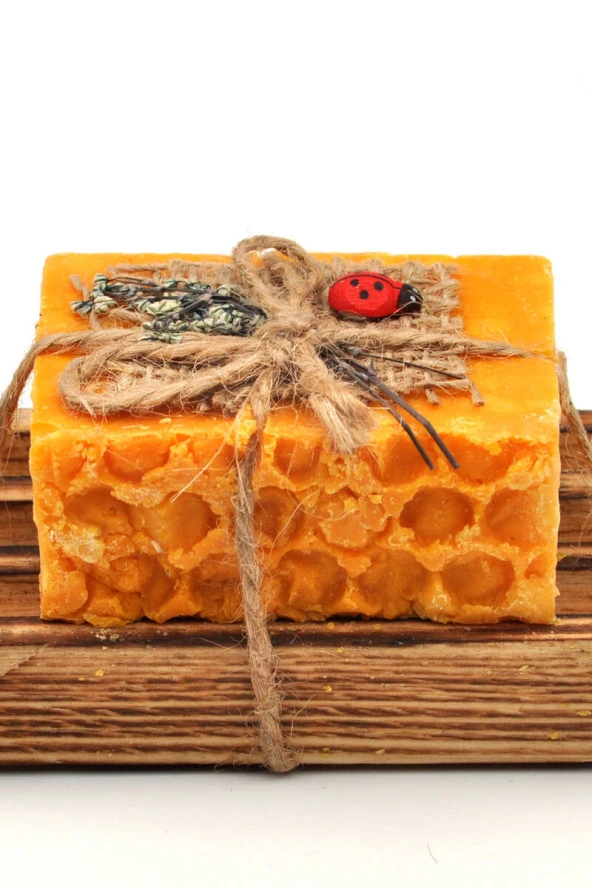 Hediyelik Bıttım Yağı Sabunu El Yapımı Doğal Paletli 110 G x 2 Adet - Resim 3