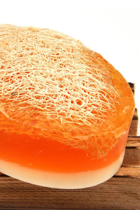 Kabak Lifli El Yapımı Doğal Ballı Pirinç Sabunu 120 G - Resim 2