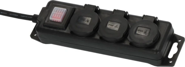 Brennenstuhl IP44 Lisanslı Montajlanabilir 3 Soketli 2 Metre Kablolu Dış Mekan Prizi - Resim 4