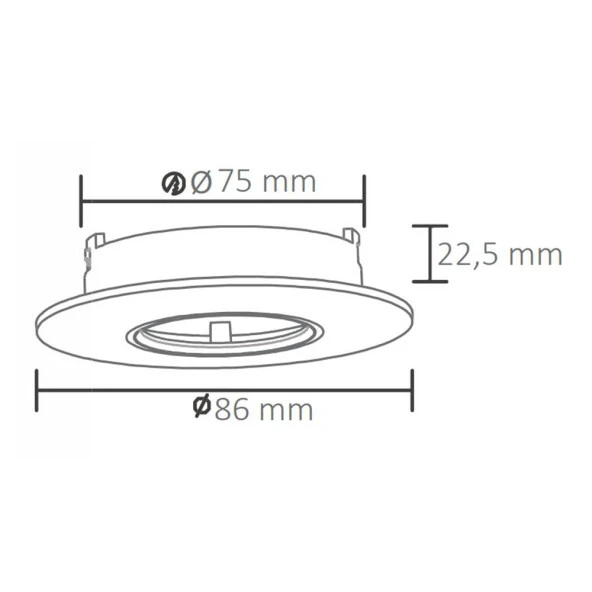 ACK AH03-04070 Beyaz Terra Alüminyum Spot Armatür - Resim 2