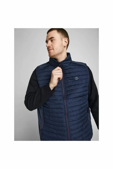 Jack Jones Multı Bodywarmer Erkek Büyük Beden Yelek 12205347 - 8
