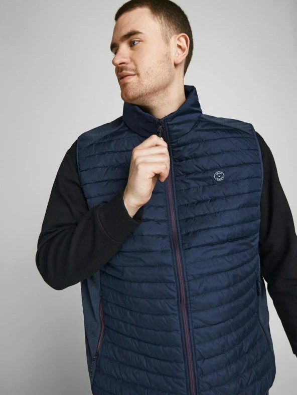Jack Jones Multı Bodywarmer Erkek Büyük Beden Yelek 12205347 - 7