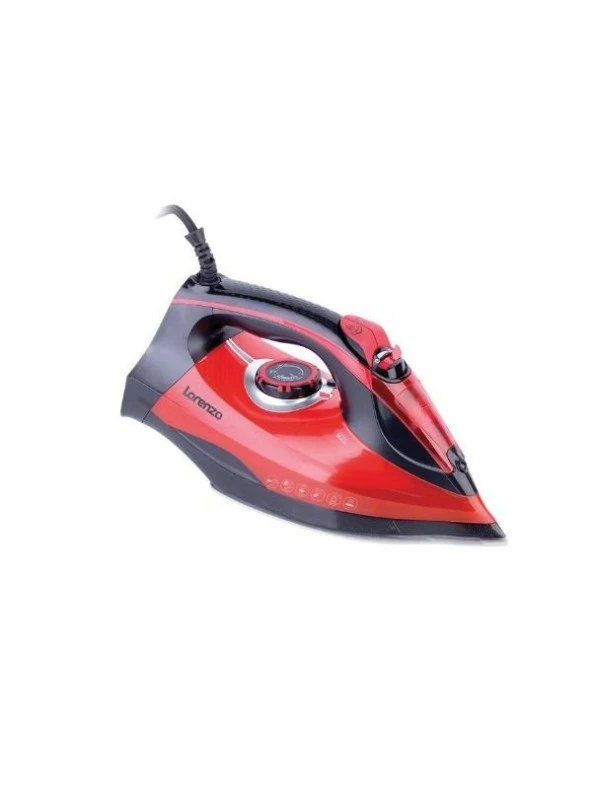 LORENZO CARİNA ÜTÜ 3000 W SİYAH-KIRMIZI